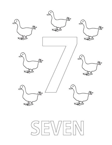 100+ Number Seeven Coloring Pages Part 21