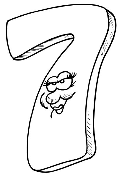 100+ Number Seeven Coloring Pages Part 22