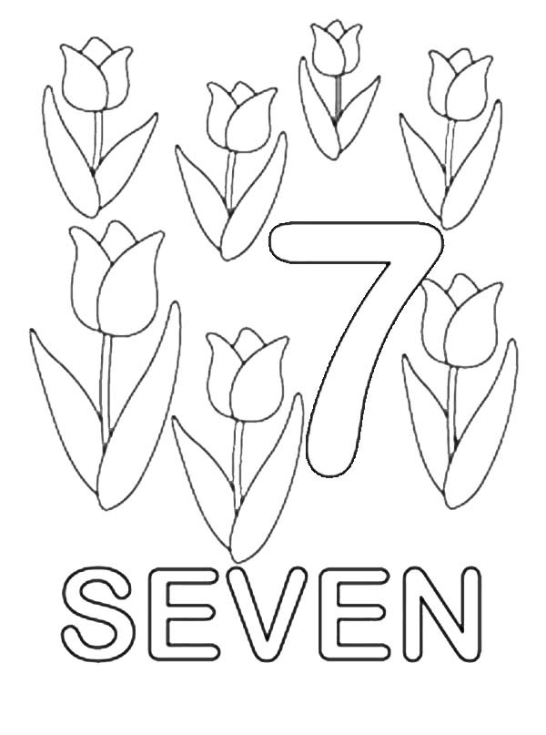 100+ Number Seeven Coloring Pages Part 25