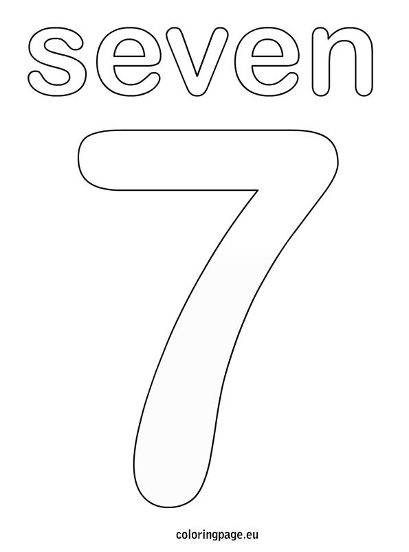 100+ Number Seeven Coloring Pages Part 45