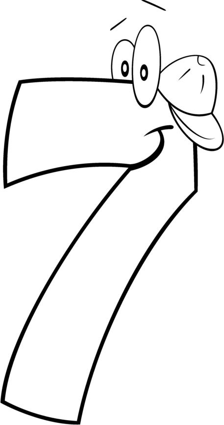 100+ Number Seeven Coloring Pages Part 46