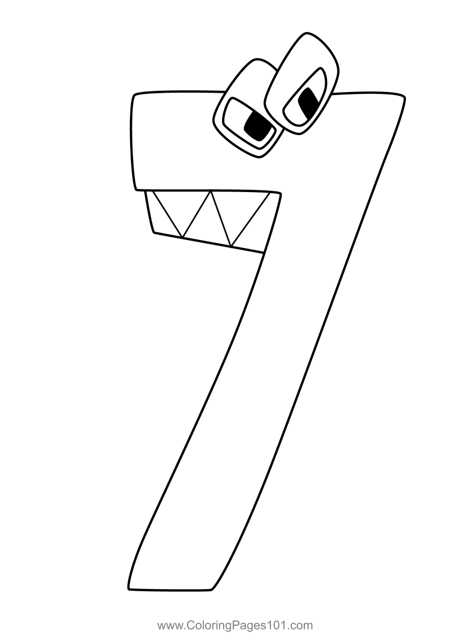 100+ Number Seeven Coloring Pages Part 47