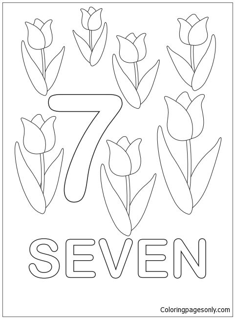 100+ Number Seeven Coloring Pages Part 50