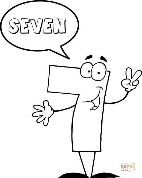 100+ Number Seeven Coloring Pages Part 54