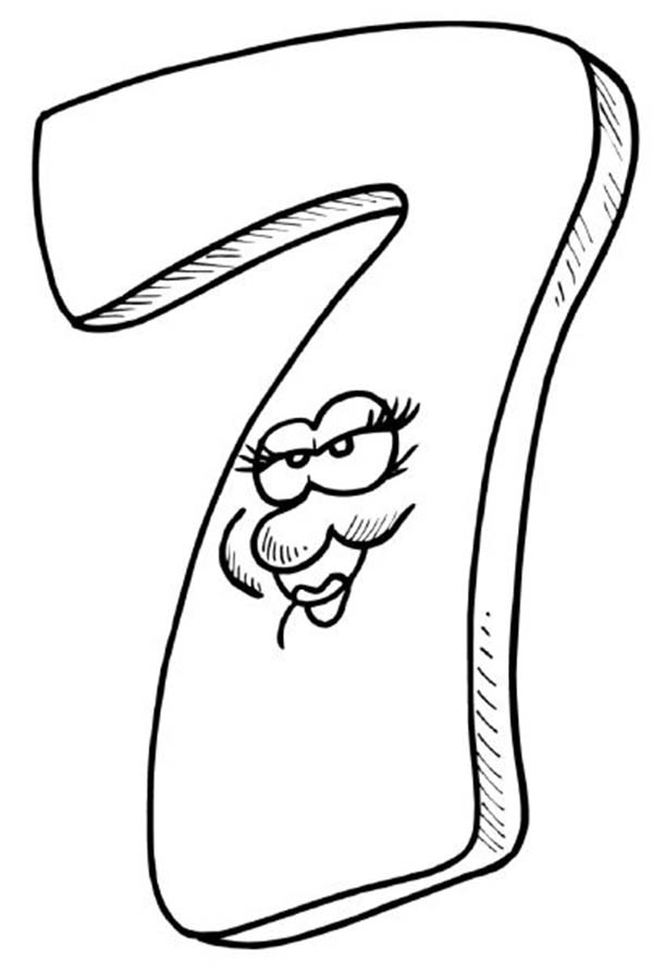 100+ Number Seeven Coloring Pages Part 59