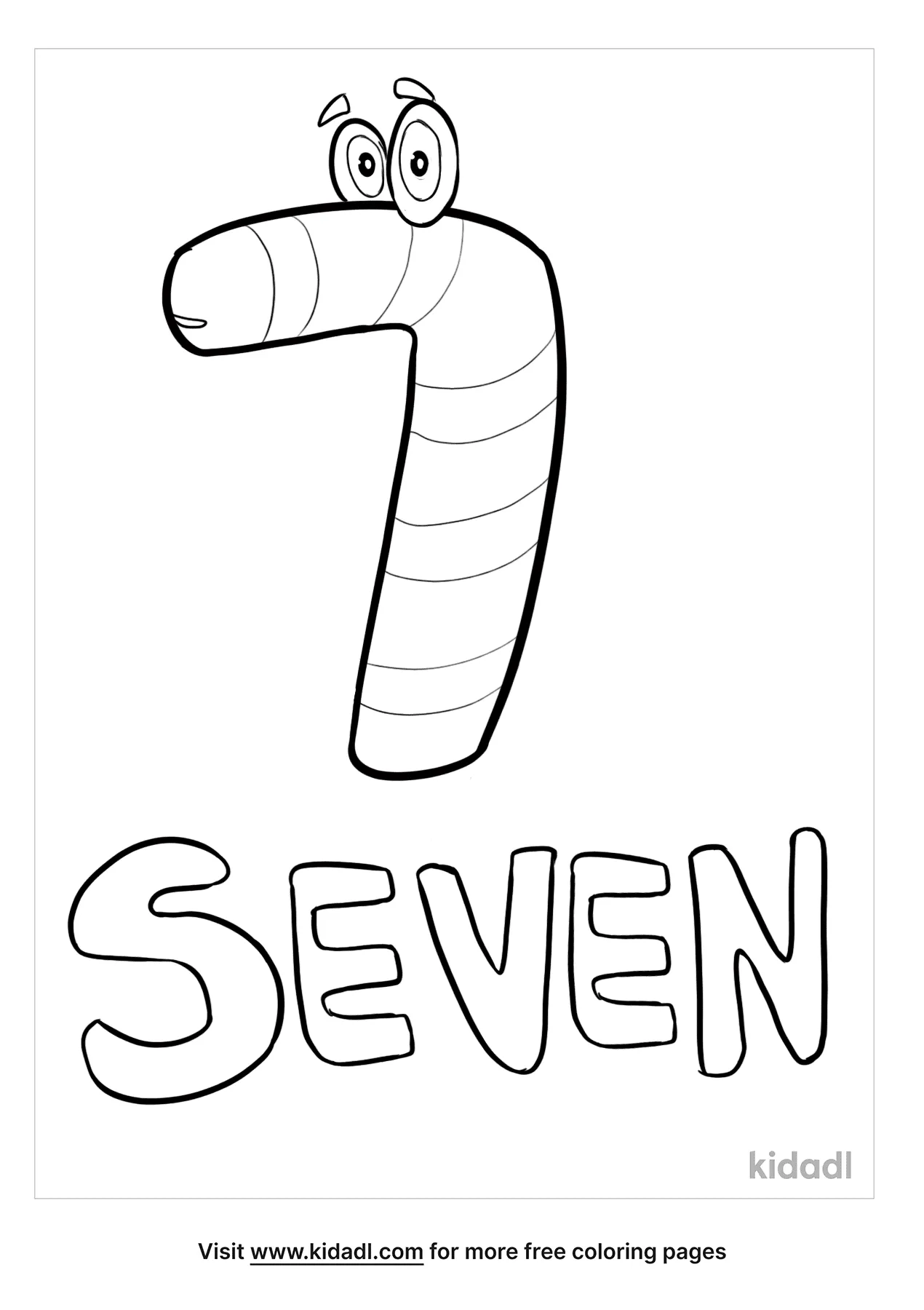 100+ Number Seeven Coloring Pages Part 65