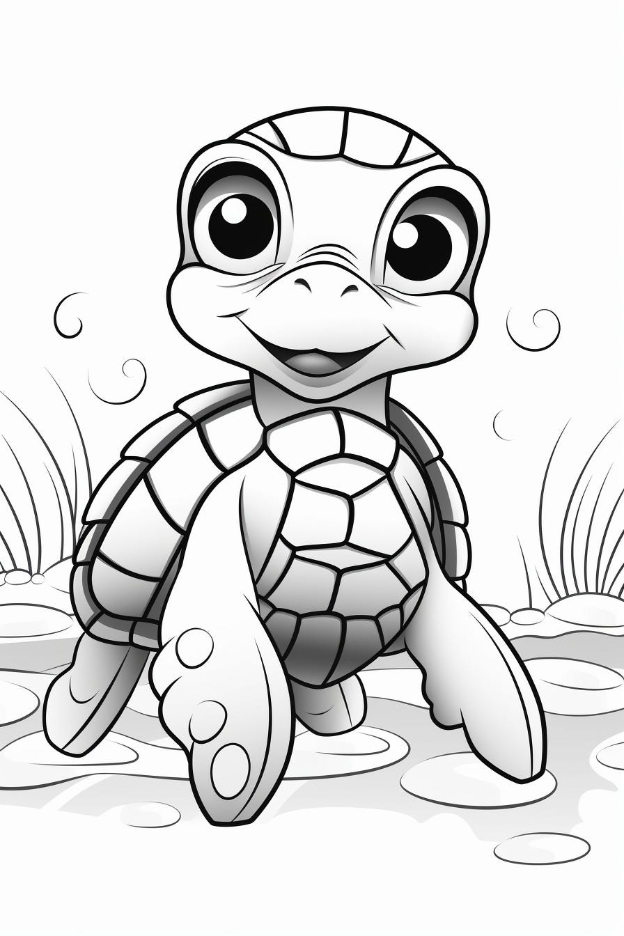 100+ Turtle Coloring Pages Free Printable Part 116