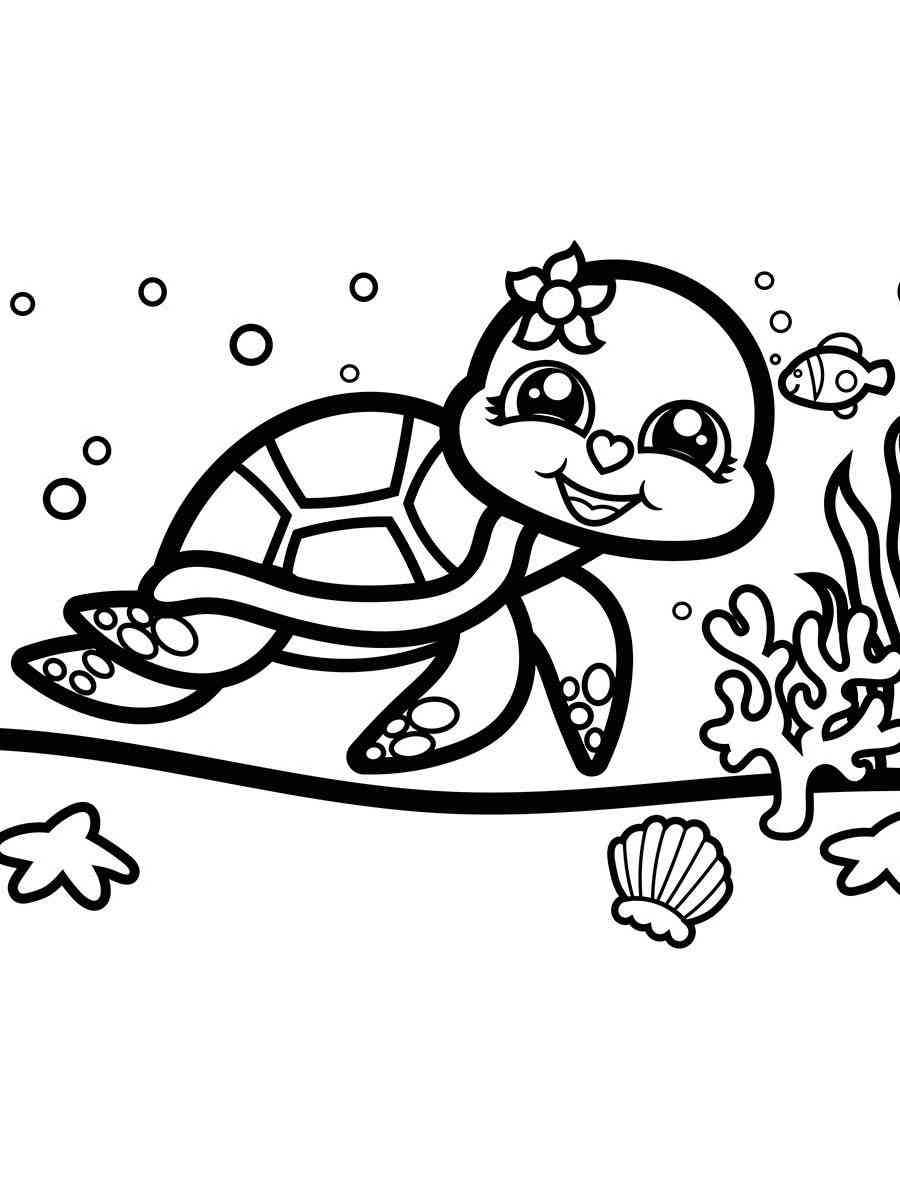 100+ Turtle Coloring Pages Free Printable Part 14