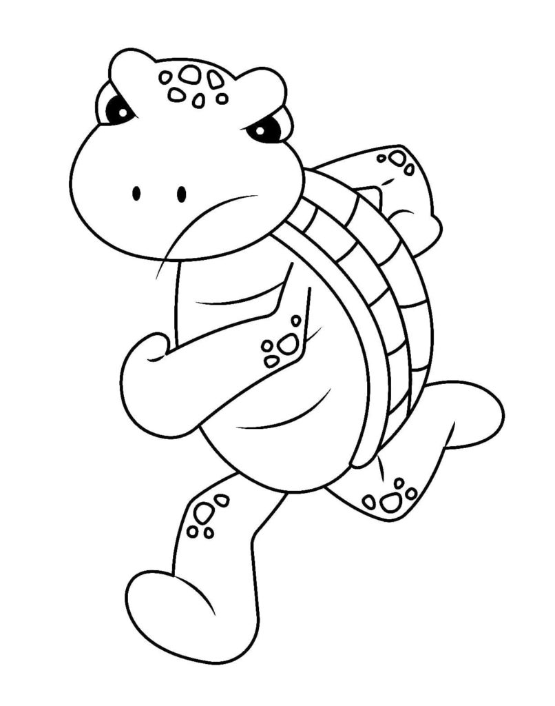 100+ Turtle Coloring Pages Free Printable Part 19