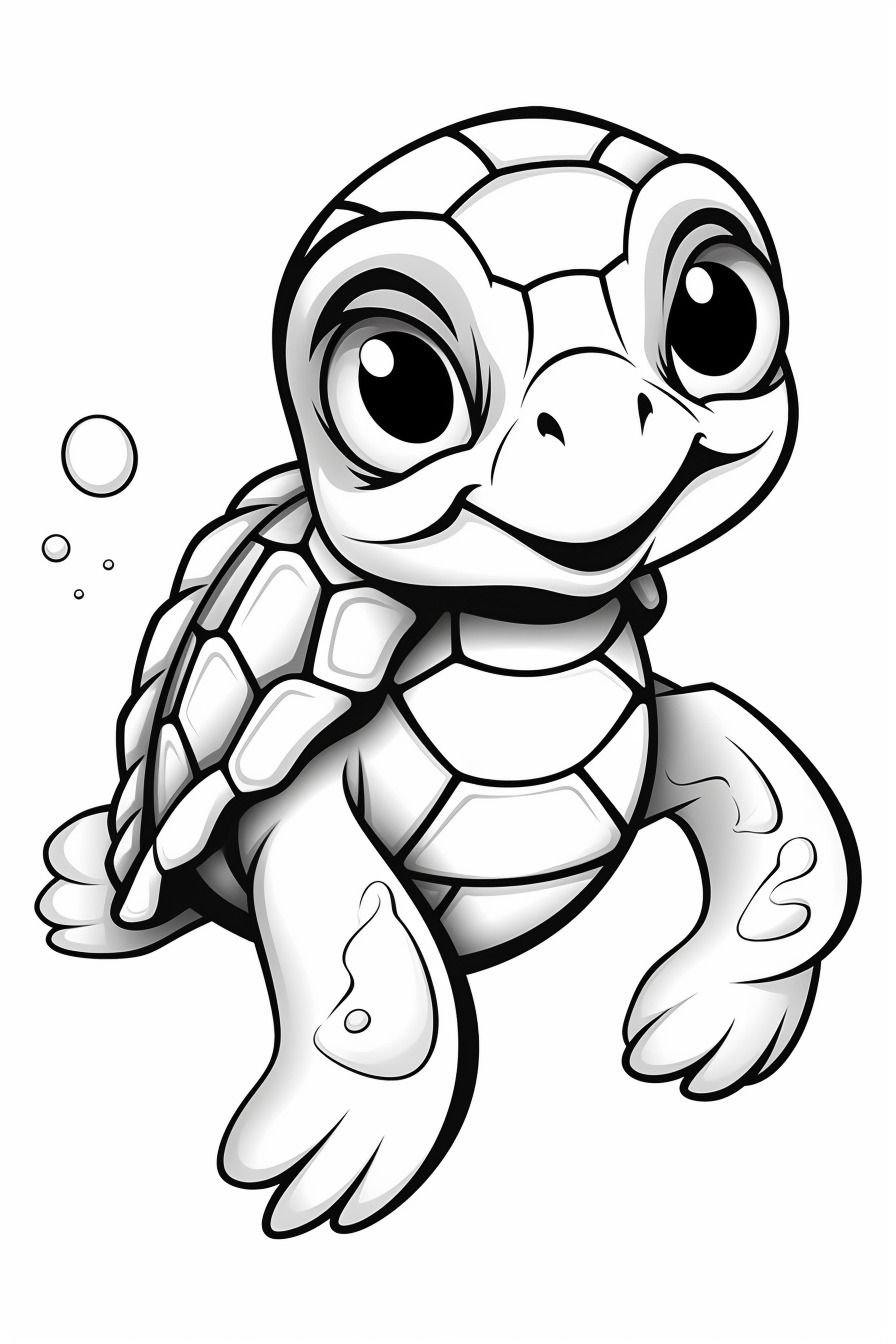 100+ Turtle Coloring Pages Free Printable Part 66