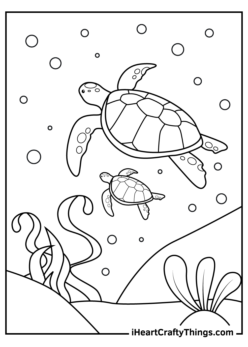 100+ Turtle Coloring Pages Free Printable Part 68