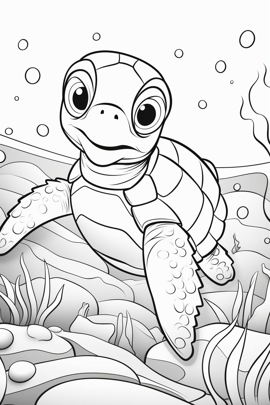 100+ Turtle Coloring Pages Free Printable Part 77