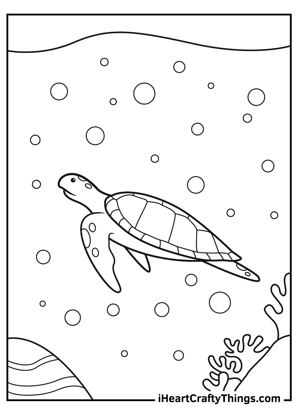 100+ Turtle Coloring Pages Free Printable Part 78