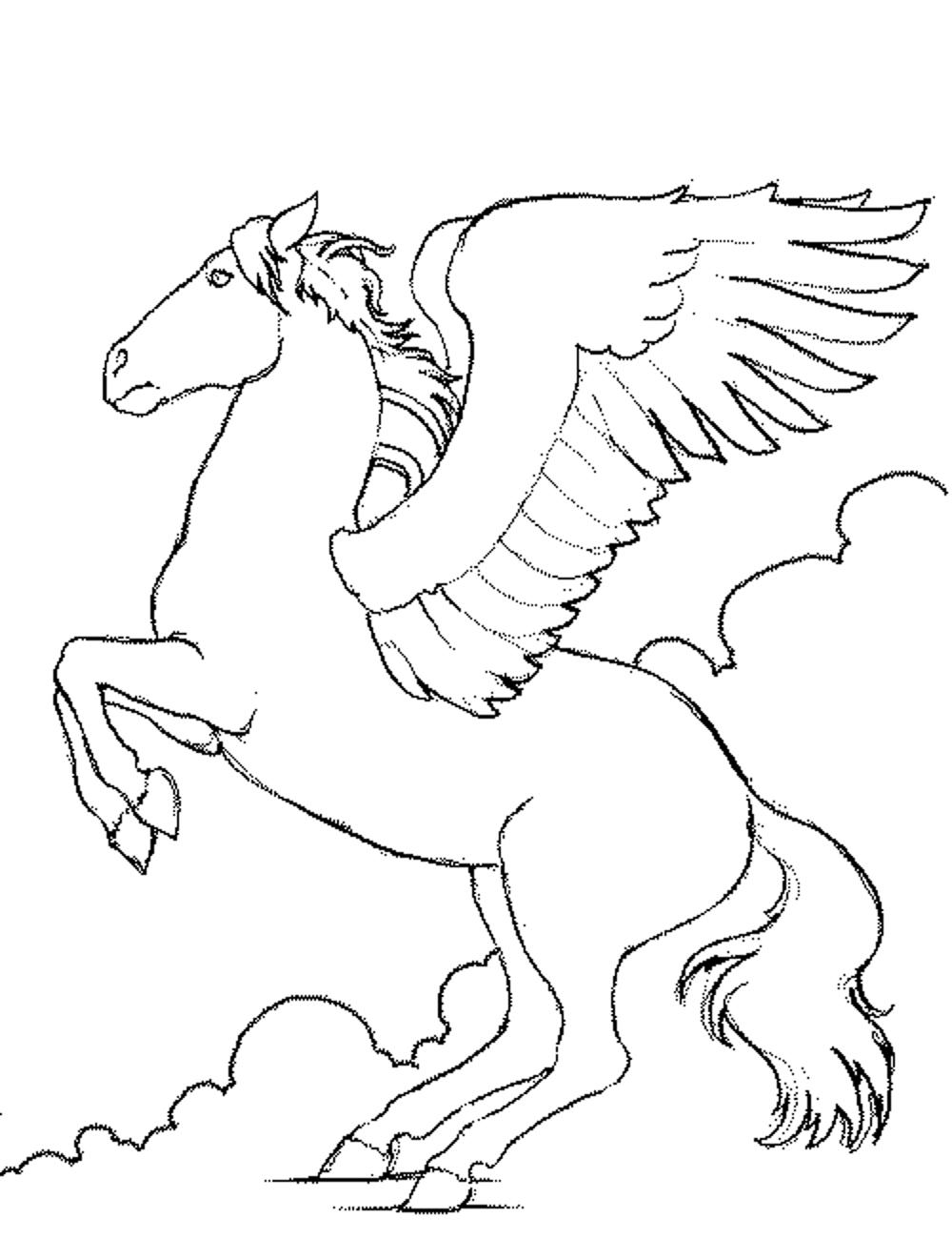 130+ Coloring Pages Horses Part 104