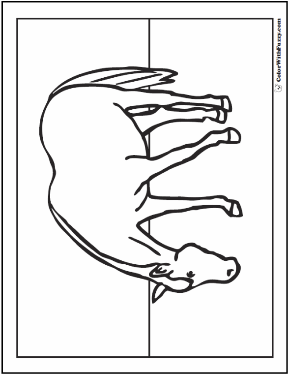 130+ Coloring Pages Horses Part 105