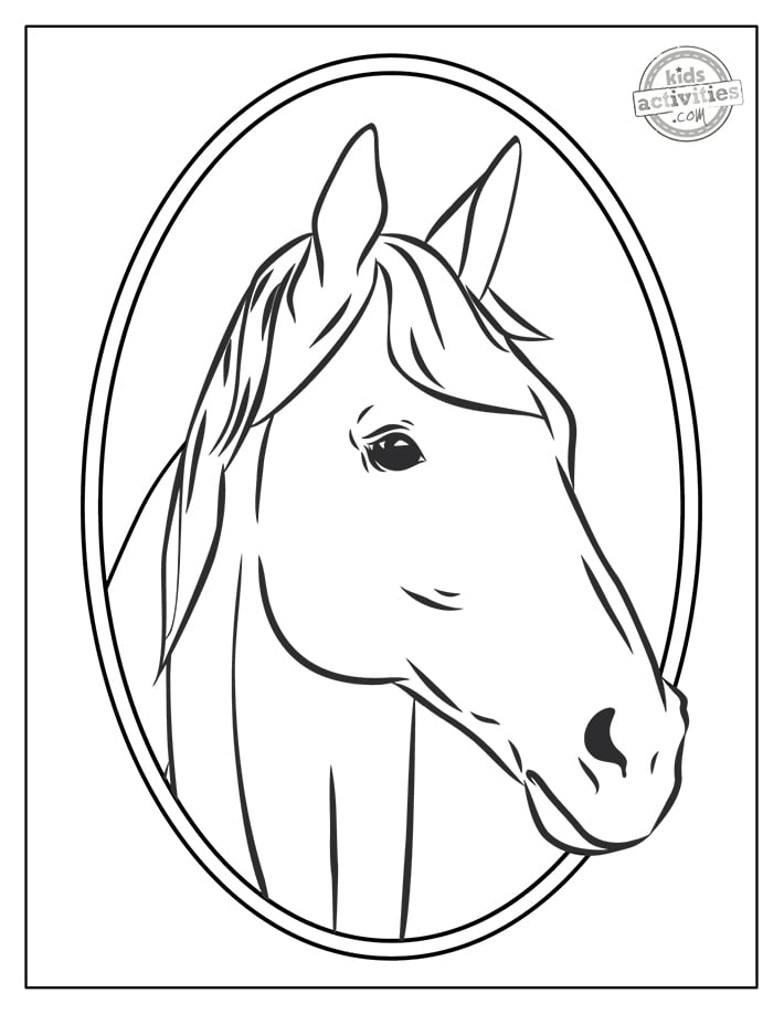 130+ Coloring Pages Horses Part 75