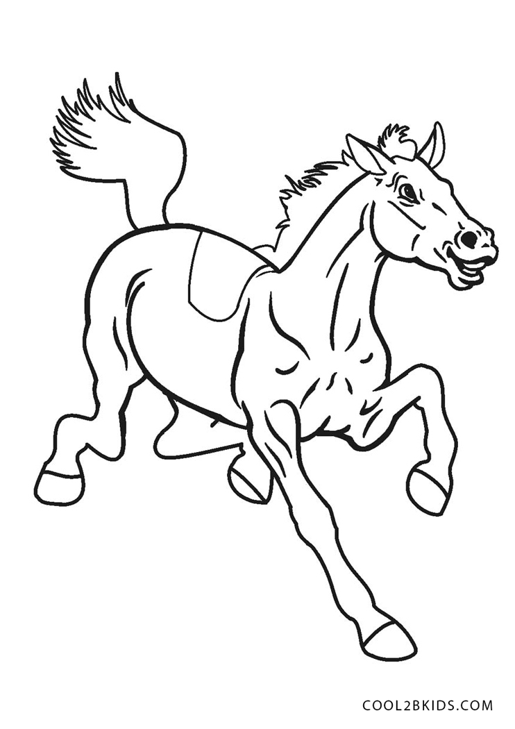 130+ Coloring Pages Horses Part 84