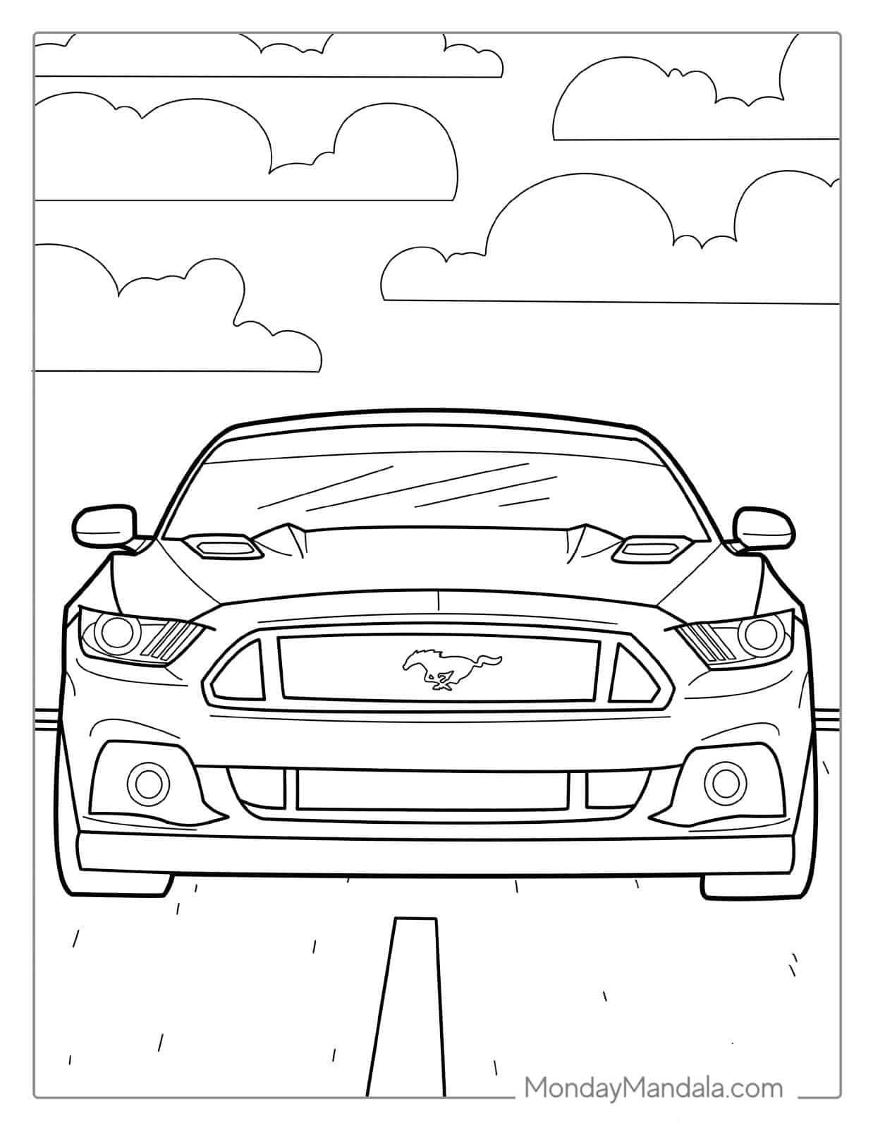 180+ Car Coloring Pages: Vroom Vroom Coloring Fun 113