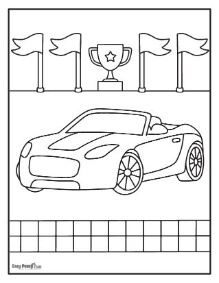 180+ Car Coloring Pages: Vroom Vroom Coloring Fun 144