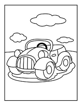 180+ Car Coloring Pages: Vroom Vroom Coloring Fun 40