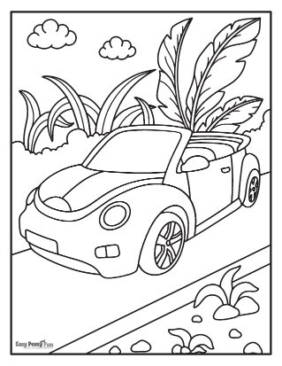 180+ Car Coloring Pages: Vroom Vroom Coloring Fun 51