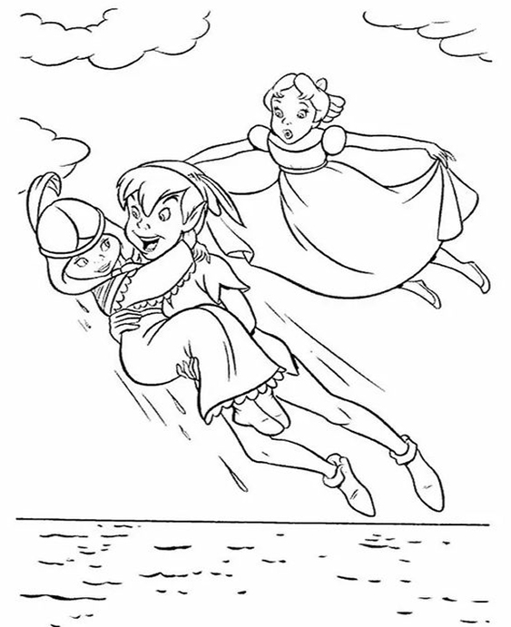 199 Wendy Peter Pan Coloring Pages: Fly to Neverland in Color 127