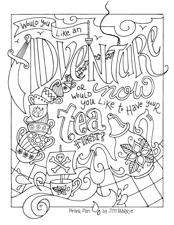 199 Wendy Peter Pan Coloring Pages: Fly to Neverland in Color 130