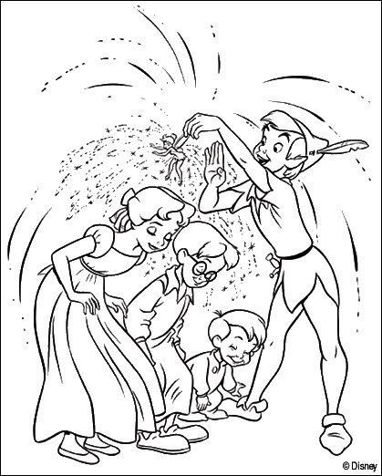 199 Wendy Peter Pan Coloring Pages: Fly to Neverland in Color 170