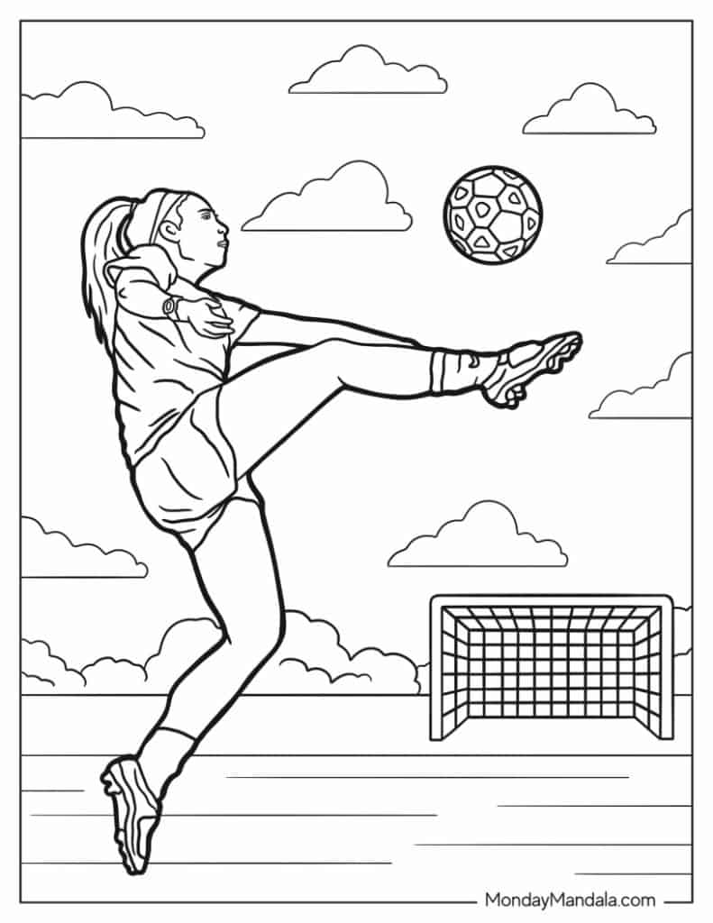 55+ Sports Adult Coloring Pages: Designs for Sports Fans 23