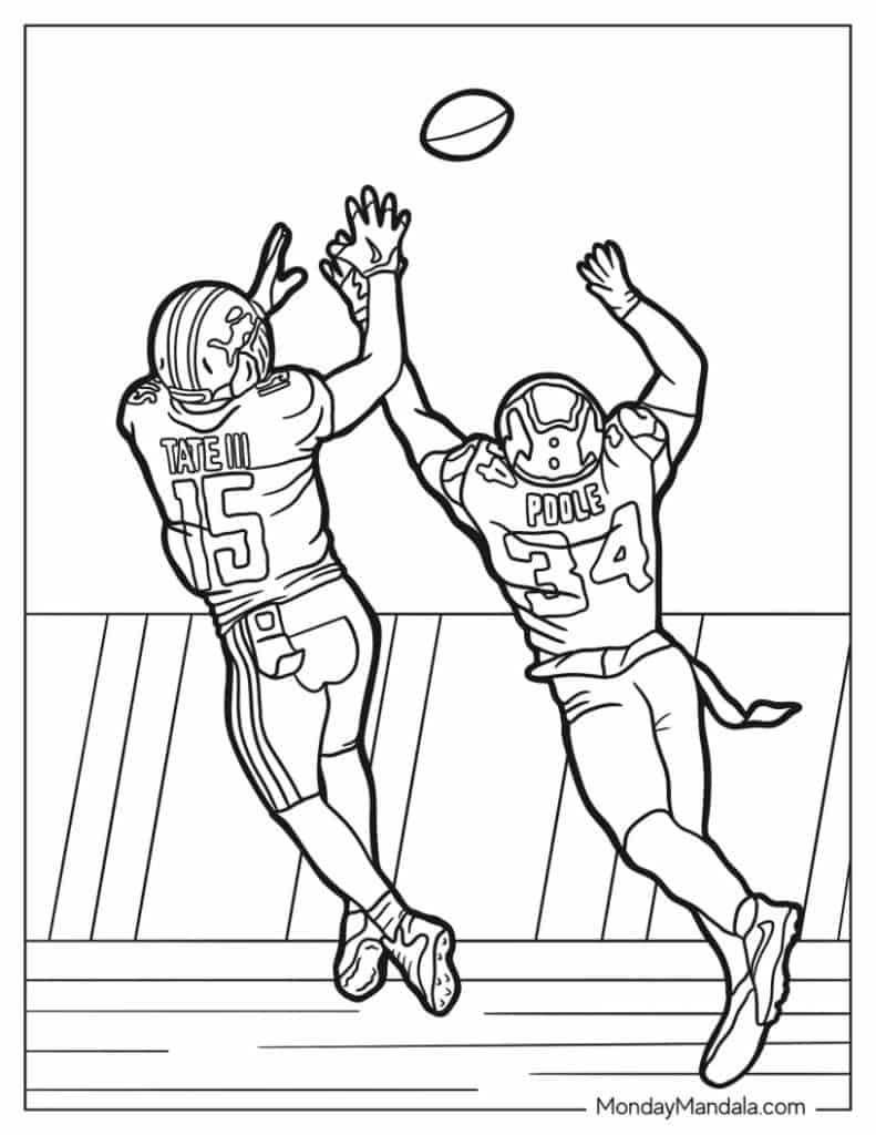 55+ Sports Adult Coloring Pages: Designs for Sports Fans 93