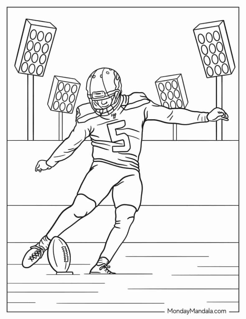 55+ Sports Adult Coloring Pages: Designs for Sports Fans 99