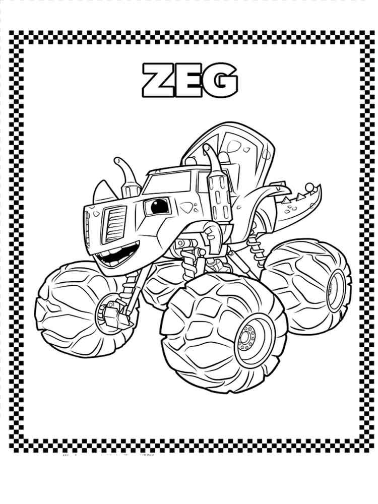 99+ Monster Trucks Printable Coloring Pages 110