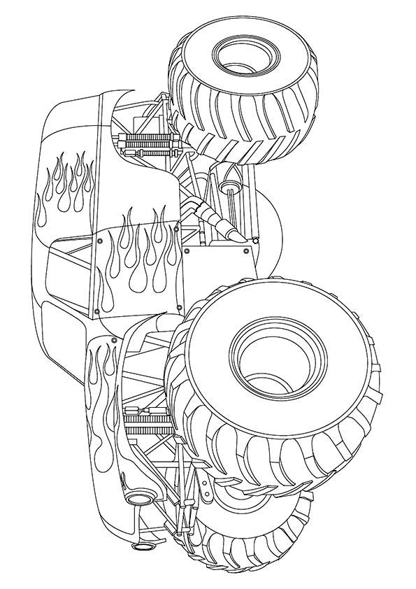 99+ Monster Trucks Printable Coloring Pages 111