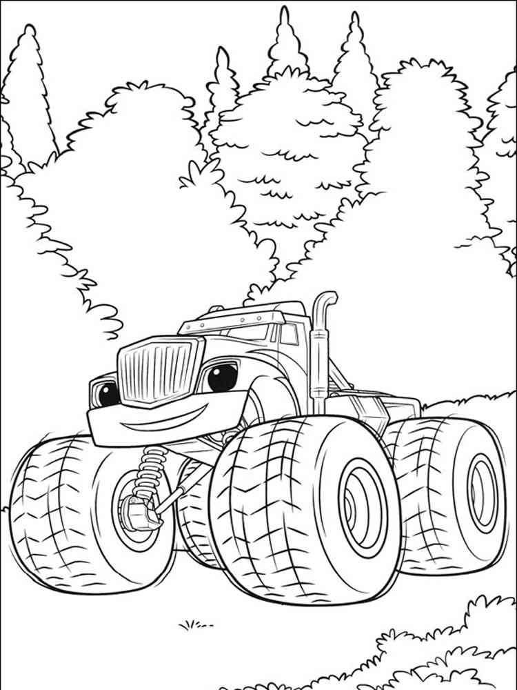 99+ Monster Trucks Printable Coloring Pages 120