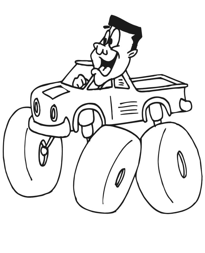 99+ Monster Trucks Printable Coloring Pages 23