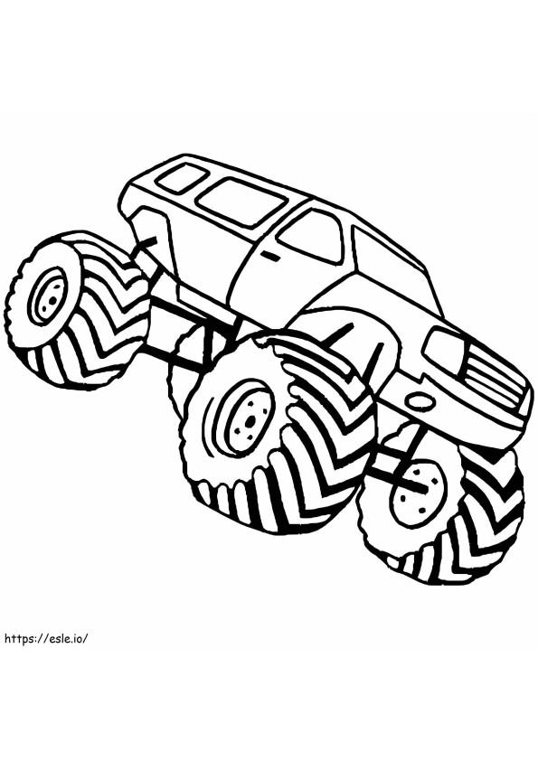 99+ Monster Trucks Printable Coloring Pages 28