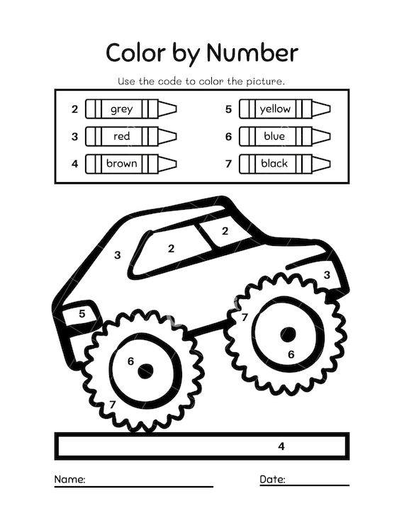 99+ Monster Trucks Printable Coloring Pages 41