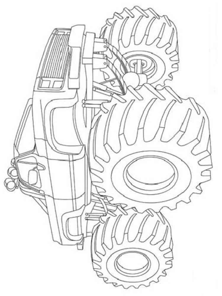 99+ Monster Trucks Printable Coloring Pages 44