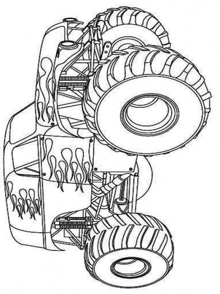 99+ Monster Trucks Printable Coloring Pages 53