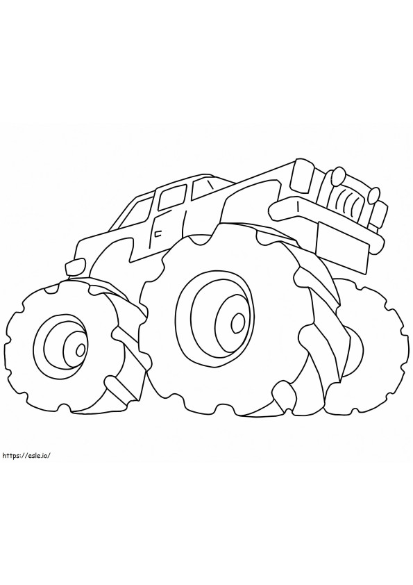 99+ Monster Trucks Printable Coloring Pages 55