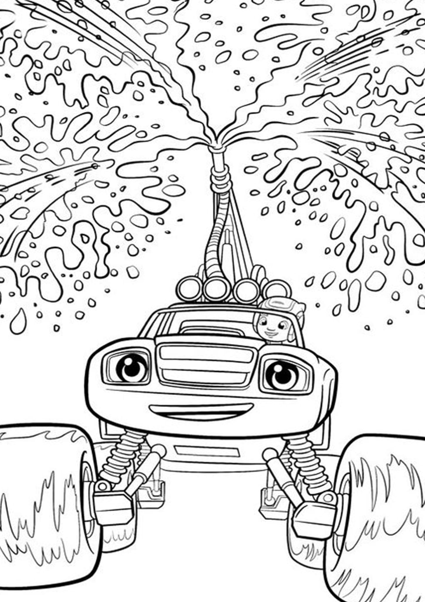 99+ Monster Trucks Printable Coloring Pages 61