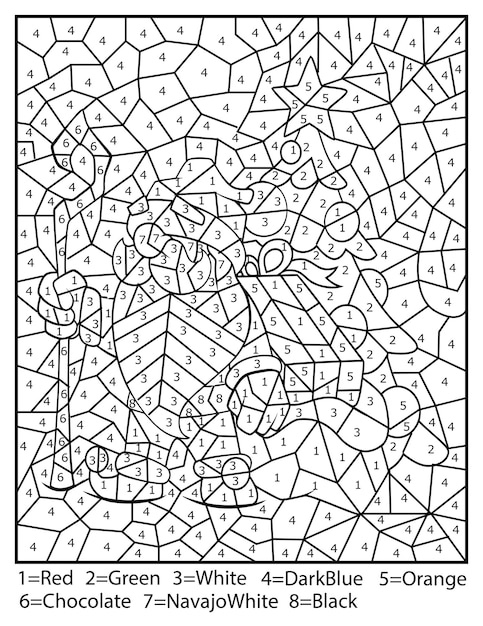 Color by Number: 150+ Engaging Adult Coloring Pages 133