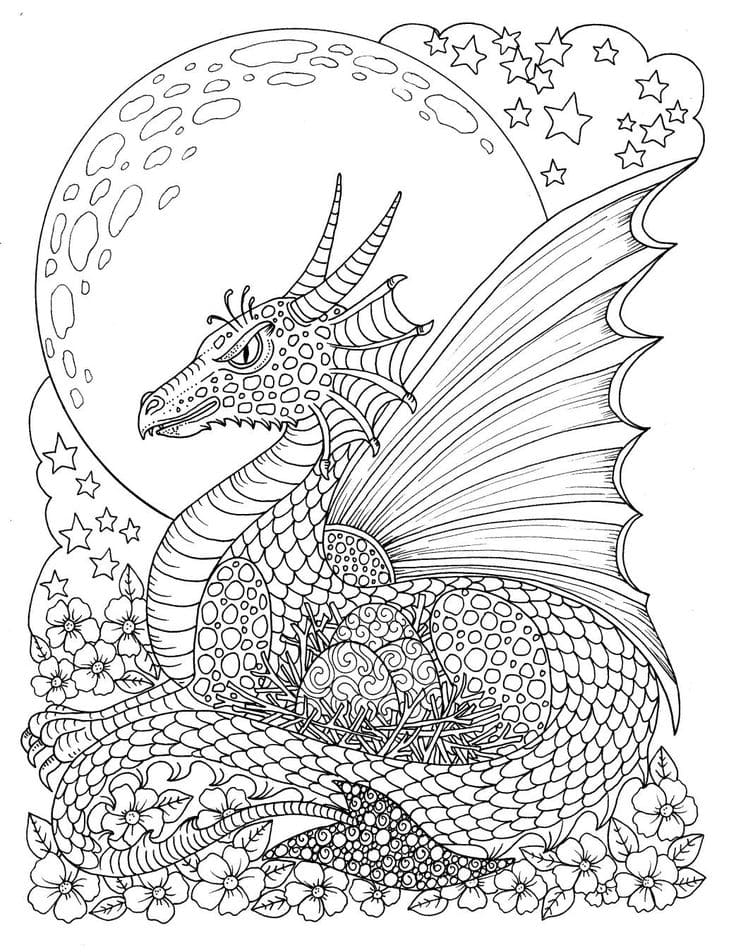 Dragon Coloring Pages Free Printable 140