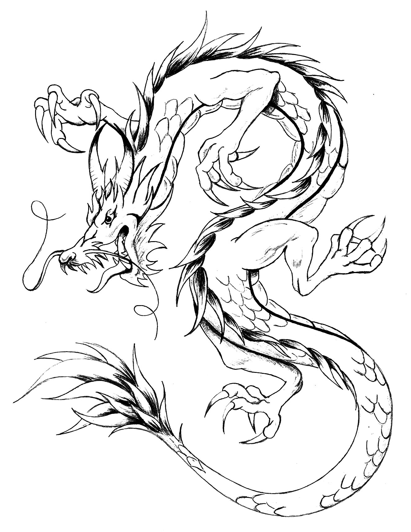 Dragon Coloring Pages Free Printable 143