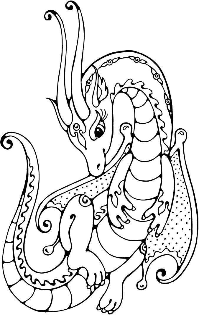 Dragon Coloring Pages Free Printable 145