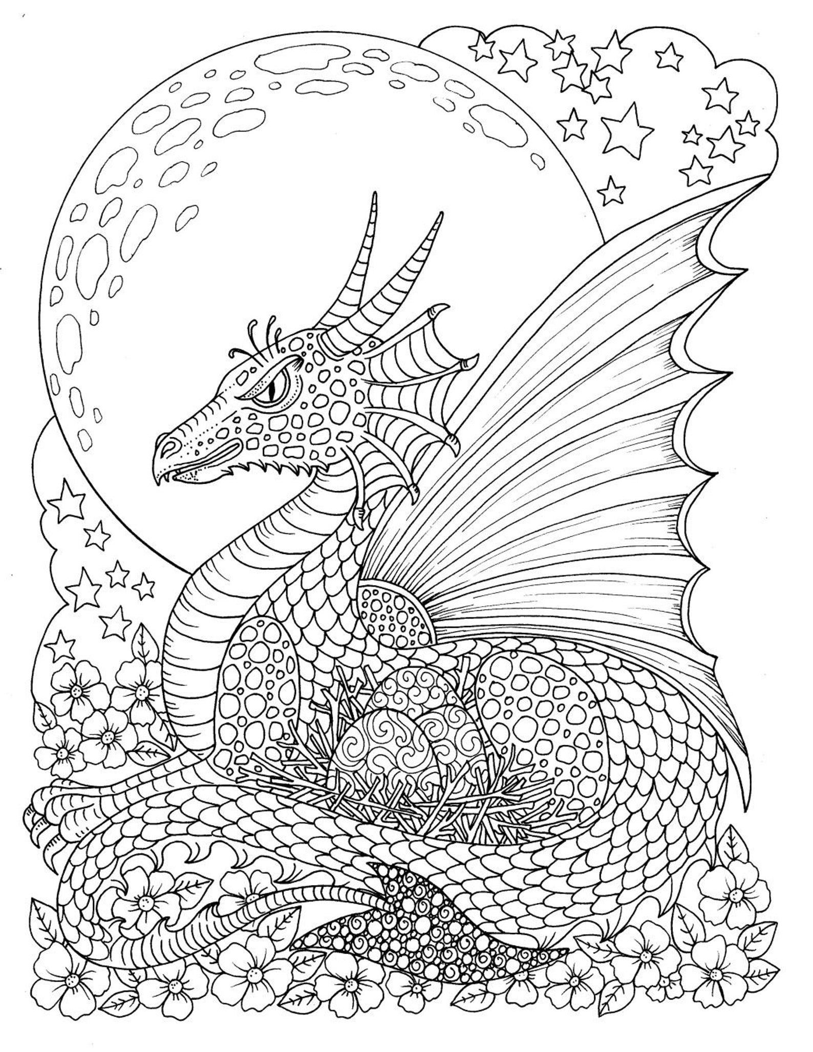 Dragon Coloring Pages Free Printable 147