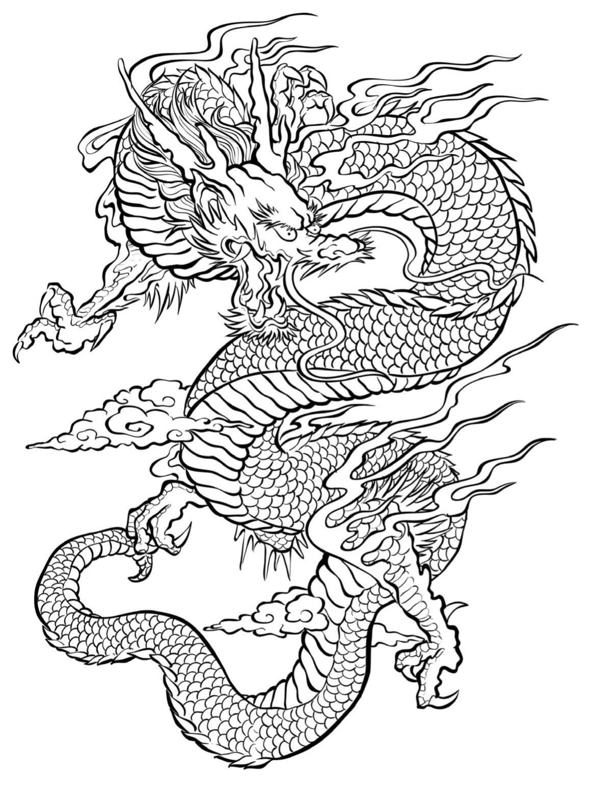 Dragon Coloring Pages Free Printable 150