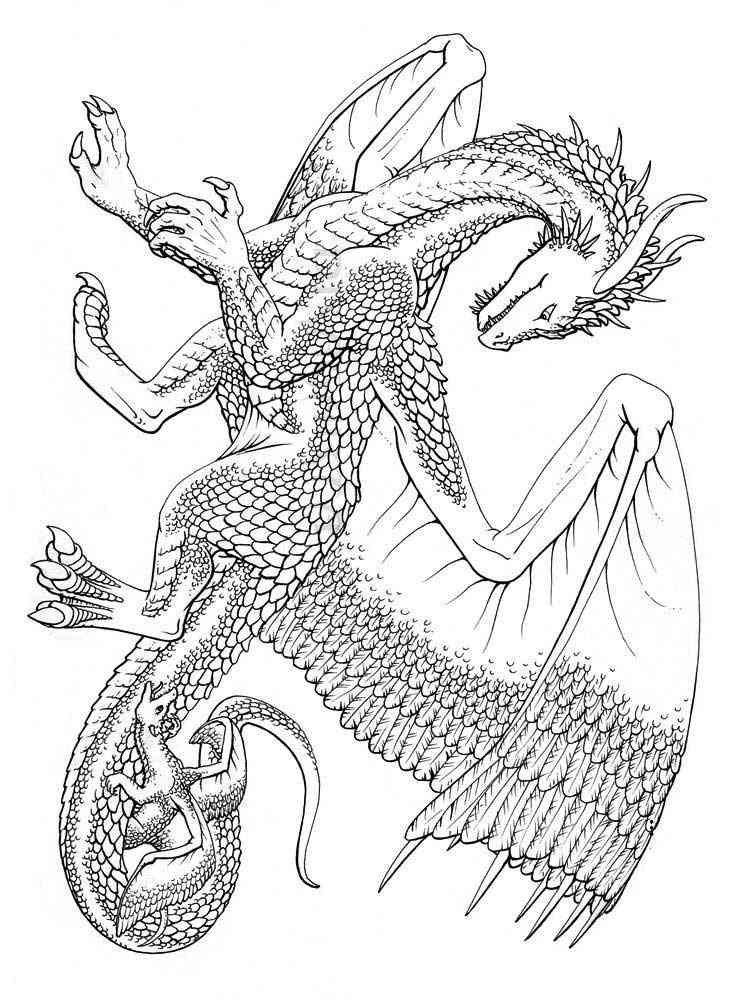 Dragon Coloring Pages Free Printable 154