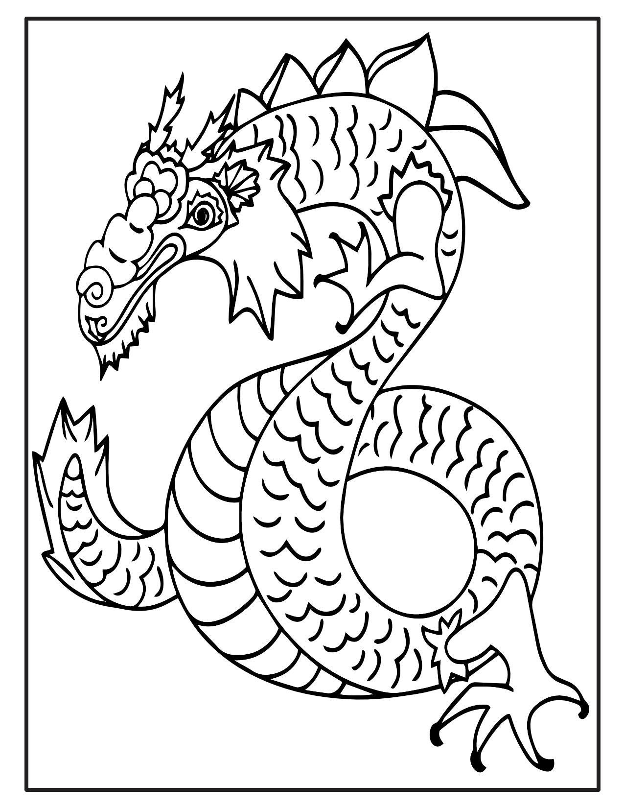 Dragon Coloring Pages Free Printable 171