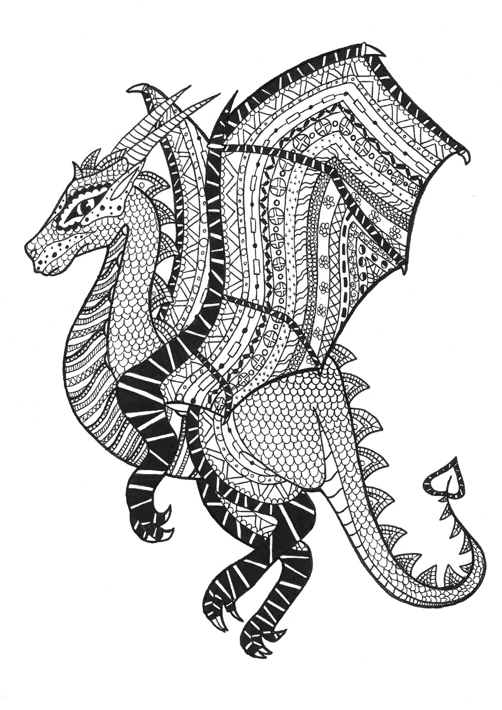 Dragon Coloring Pages Free Printable 174